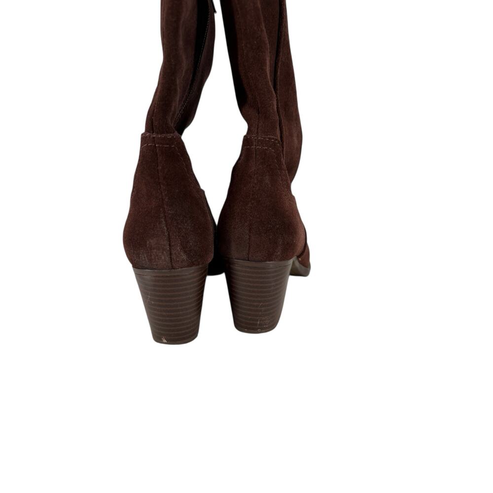 Crown Vintage Sila 2 Tall Western Boots Womens Size 6 Brown Suede Cowgirl - Picture 4 of 10